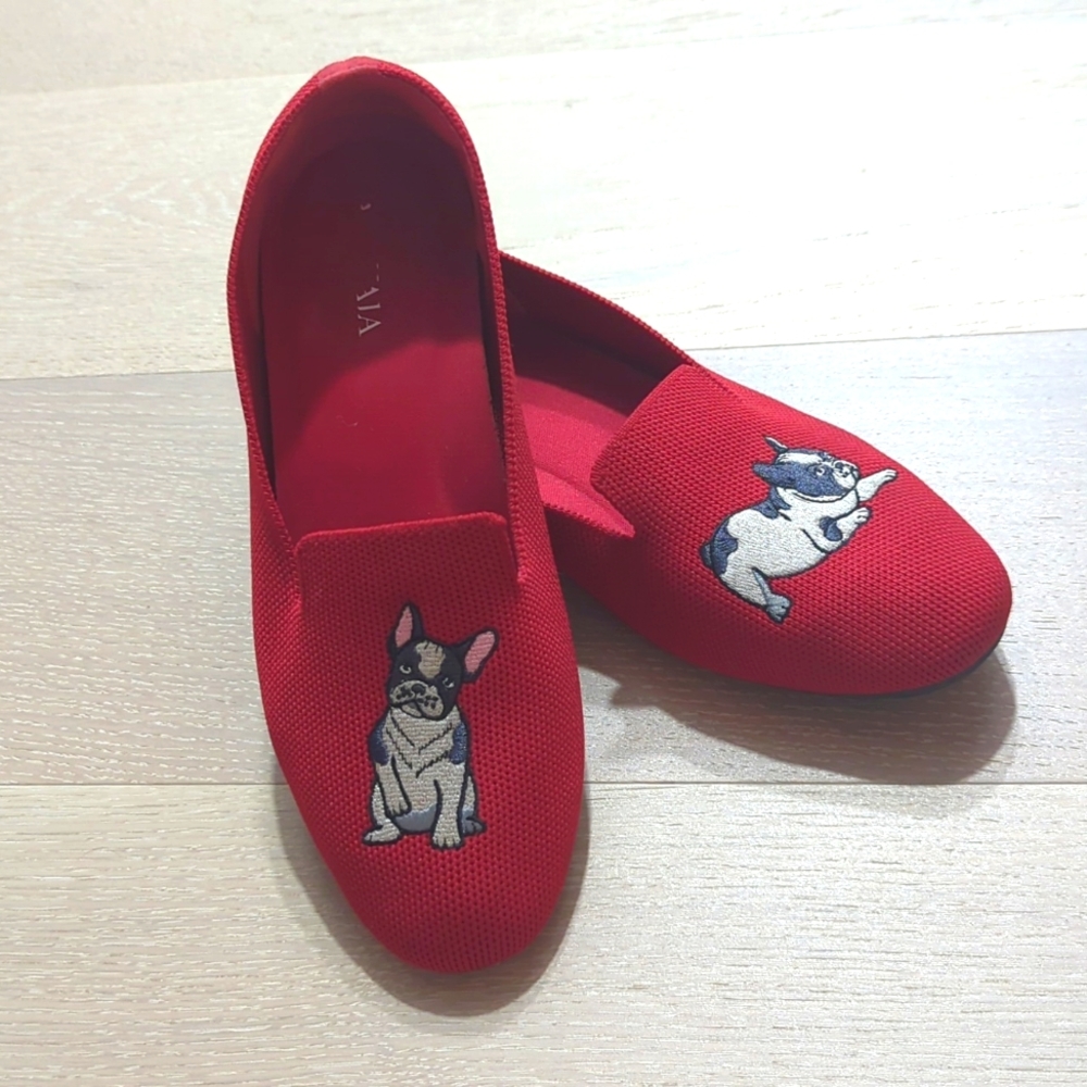 Vivaia Bulldog Red Flats Size 37.5